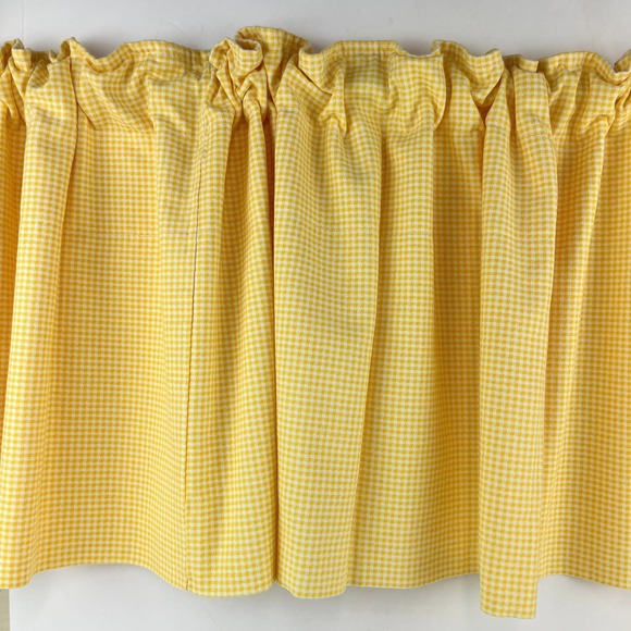 Waverly Accents Waverly Yellow Gingham Valance Self Lined Country